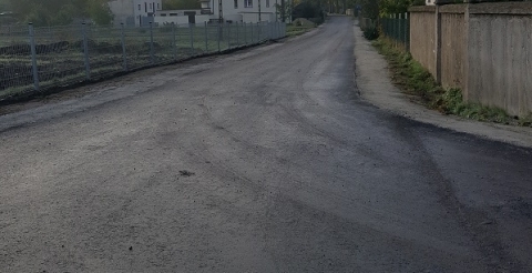 Na zdjęciu przebudowana droga w Wilkowie