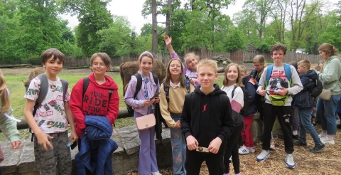 Uczniowie szkoły w Grzebienisku na wycieczce we Wrocławiu