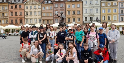 Uczniowie z Sędzinka na wycieczce w Warszawie