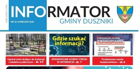 Kwietniowy Informator Gminy Duszniki już w skrzynkach pocztowych