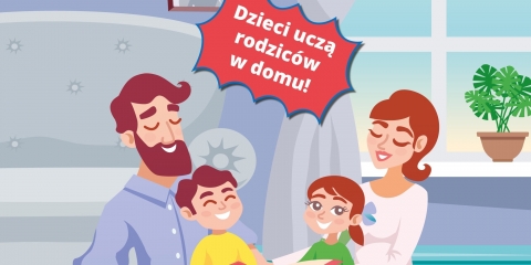 Dzieci uczą rodziców w domu