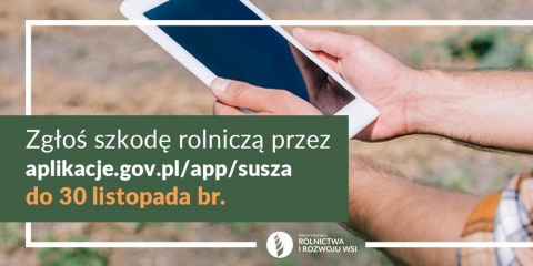 Zgłoś szkodę rolniczą - wnioski suszowe do 30 listopada