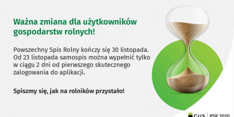 Spis Rolny - uwaga ważna zmiana.