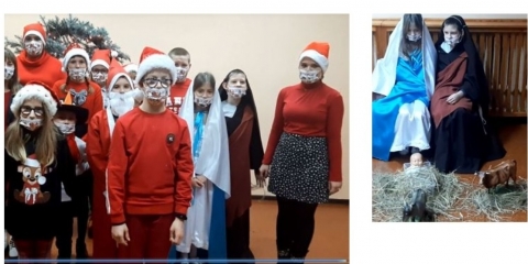 Przedstawienie świąteczne dzieci ze Szkoły Podstawowej w Sędzinku - All about Christmas.