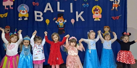 Bal karnawałowy w przedszkolu w Sędzinku