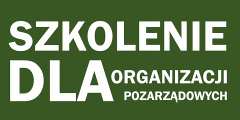 Zaproszenie na szkolenie dla organizacji pozarządowych