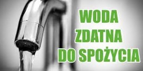 Woda z wodociągu SARBIA zdatna do spożycia