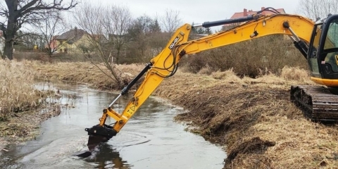 Roboty na rzece Mogilnica - informacja dla właścicieli przyległych nieruchomości