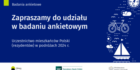 Badania ankietowe GUS: uczestnictwo mieszkańców Polski (rezydentów) w podróżach