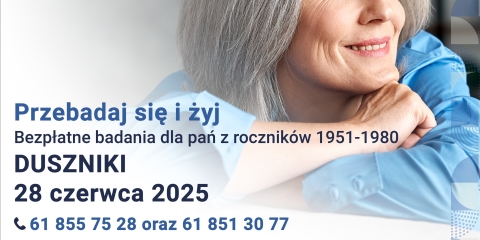 Bezpłatne badania mammograficzne