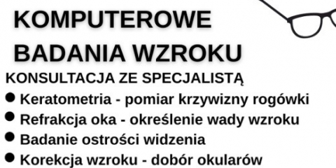 Bezpłatne komputerowe badania wzroku 