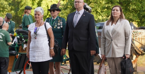 Wizyta delegacji z Dusznik w Fassberg. Na pierwszym planie samorządowcy z gminy Duszniki.