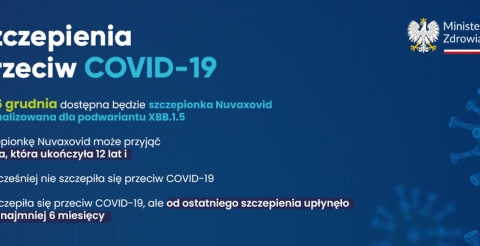 Grafika Ministerstwa Zdrowia o szczepieniach przeciw COVID-19