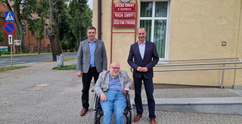 Senator RP z Wójtem Gminy Duszniki i Zastępcą Wójta.