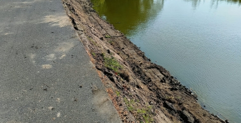 Prace naprawcze na ulicy Św. Floriana w Dusznikach