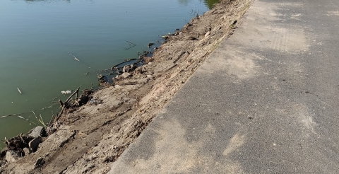 Prace naprawcze na ulicy Św. Floriana w Dusznikach