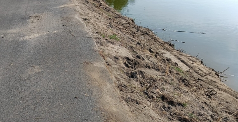 Prace naprawcze na ulicy Św. Floriana w Dusznikach