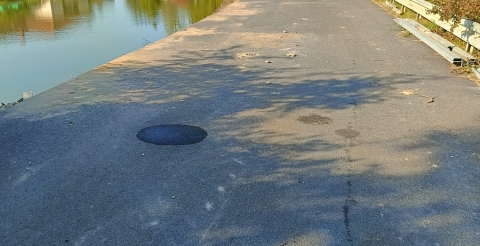 Prace naprawcze na ulicy Św. Floriana w Dusznikach