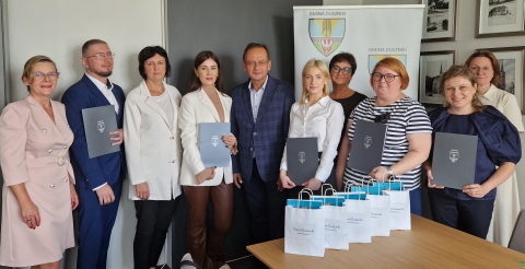 Nauczyciele mianowani z wójtem i dyrektorami placówek oświatowych