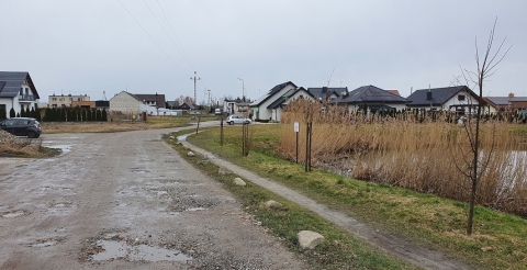Na zdjęciu widok na ulicę Stawną w Dusznikach.