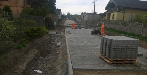 Remont ul. Kasztanowej w Grzebienisku
