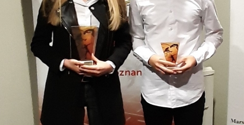 Na zdjęciu lekkoatleci UKS Olimp Duszniki wyróżnieni w Konkursie Nadziei Olimpijskich im. Karola Hoffmanna