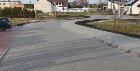 Przebudowana ze środków rządowych ulica Stawna w Dusznikach