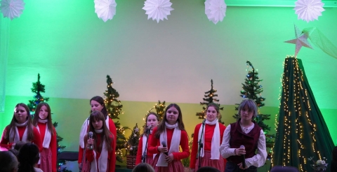 Koncert "Pod Gwiazdą" z udziałem uczniów i absolwentów Szkoły Podstawowej w Grzebienisku