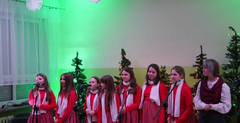 Koncert "Pod Gwiazdą" z udziałem uczniów i absolwentów Szkoły Podstawowej w Grzebienisku