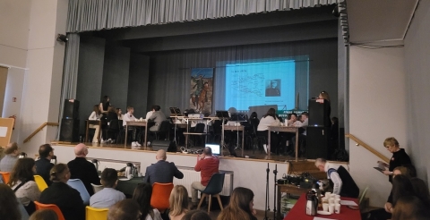 Obchody Dnia Patrona Szkoły Podstawowej w Dusznikach w sali widowiskowej CAK