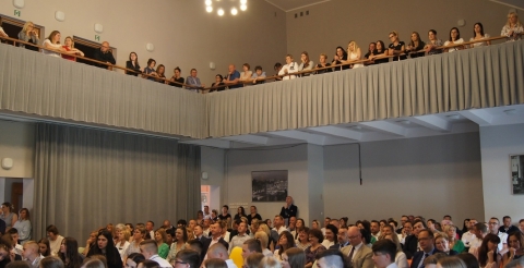 Uroczystość zakończenia Szkoły Podstawowej w Dusznikach klas ósmych