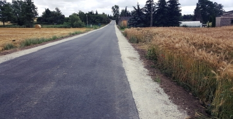 Na zdjęciu przebudowa ulicy Leśnej w Niewierzu 