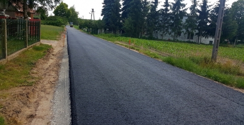 Na zdjęciu przebudowa ulicy Leśnej w Niewierzu 