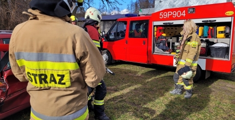 Pokaz możliwości ratowniczych OSP w Podrzewiu
