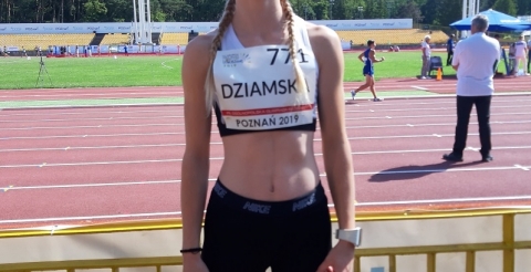 Julia przed biegiem